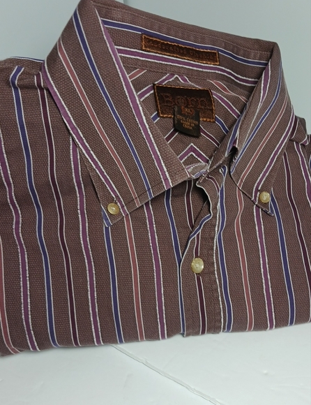 BORN Men Brown Long Sleeve Size XL 100% Cotton - Picture 1 of 5